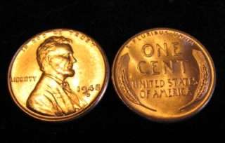 GEM BU RED 1948 D Lincoln Cent   