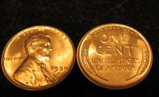 GEM BU RED 1939 D Lincoln Cent   