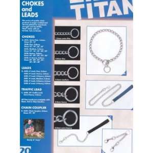  Titan Chain Training Dog Collar Extra Fine 10In: Pet 