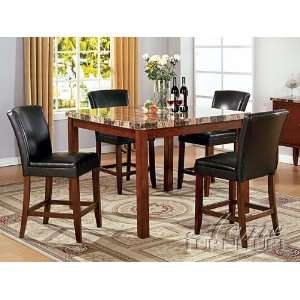    Portland 5 Pc Counter Height Table Set by Acme: Home & Kitchen