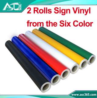 New 2 Roll Weather resistant Sign Vinyl Film Decal Sticker Advertising 