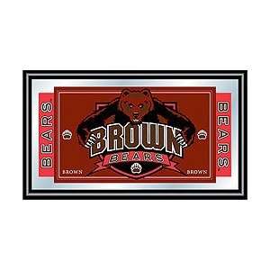 Brown University Logo and Mascot Framed Mirror:  Sports 
