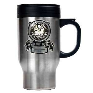   Penguins 2009 Stanley Cup Champions 16oz Stainless Steel Travel Mug