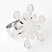 Silver snowflake. Durable metal construction ensures lasting quality 