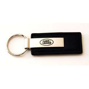   Black Leather Official Licensed Keychain Key Fob Ring Automotive
