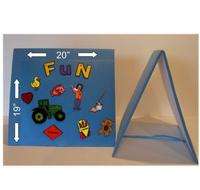 Large Double Sided   Free Standing Felt Board 19X20  