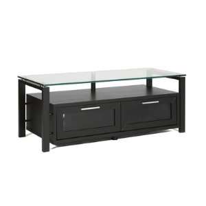   Plateau décor 50 (B) Décor 50 TV Stand in Black Oak and Black: Baby