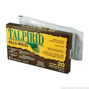  TALPIRID KILL MOLES BAIT   1 Box / 20 Baits Patio, Lawn 