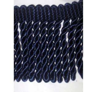   Midnight Blue Knit Bullion Fringe by the yard Arts, Crafts & Sewing