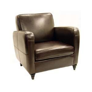  Full Leather Club Chair   Grant