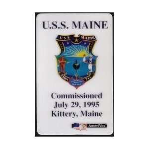 Collectible Phone Card: USS Maine (Commissioned July 29, 1995 Kittery 