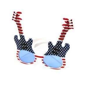  4th of July Patriotic Guitar Sunglasses (1 Dozen) Sports 