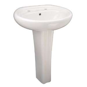  Fontaine NF PED 404 White Oval Bath Pedestal Sink