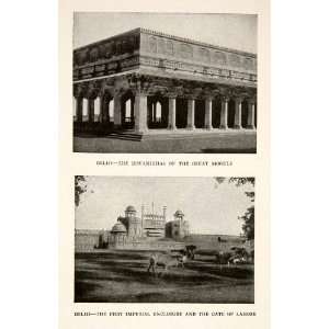  1921 Print New Delhi India Mughal Red Fort Diwanikhas Lahore 