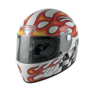  G Force 5411XLGWH Force One Graphix White X Large Helmet 