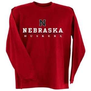  Nebraska Cornhuskers NCAA Red Long Sleeve T Shirt Large 