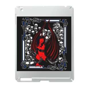  iPad 2 Case Silver of Dragon Girl Goth Tapestry 