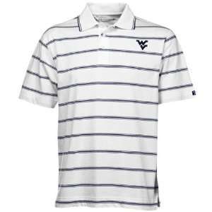  Cutter & Buck West Virginia Mountaineers White Griffin Bay 