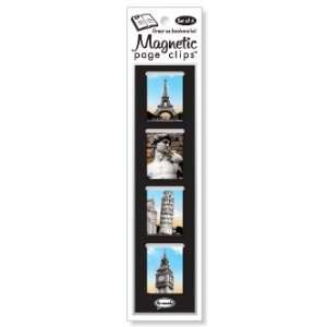  Travel Destinations Mini Photo Magnetic Page Clips Set of 
