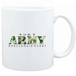  Mug White  US ARMY Wheelchair Rugby / CAMOUFLAGE  Sports 