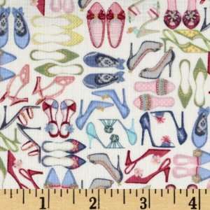  44 Wide Boutique Shoes Cream Fabric By The Yard: Arts 