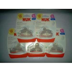 5 Nuk Clear Replacement Spouts Silicone Baby