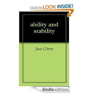 ability and stability Jesse Cherry  Kindle Store