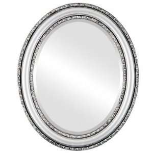    Dorset Oval in Silver Spray Mirror and Frame