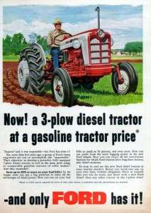 1959 Ford 861 Diesel Tractor Original Color Ad  