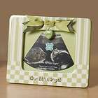   Ultrasound Picture Photo Frame With Bow And Charm, Holds 4 x 6