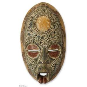  Akan wood mask, Only Good Thoughts