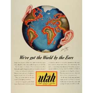  1943 Ad Utah Radio Broadcasting WWII Pearl Harbor Arthur 