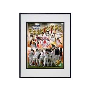 2004 World Series Champions Boston Red Sox Composite Double Matted 8 X 