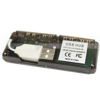 NEW 4 Port Mini USB 2.0 HUB High Speed 480 Mbps PC Slim  