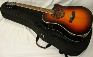Fender Hot Rod T Bucket 300CE Black Acoustic/Electric GUITAR W/ CASE 