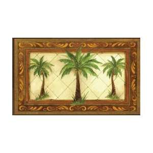  Regal Palm Tree Trio Tapestry Indoor Outdoor Mat: Home 