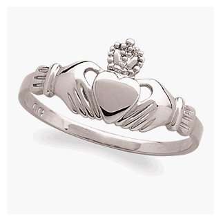  Sterling Silver Claddagh Ring, Size: 7: Jewelry