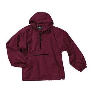  Mens Pack N Go Pullover Rain Jacket, Red: Clothing
