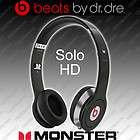 Monster Beats Solo HD by Dr Dre On Ear Headphones Control Talk iPhone 