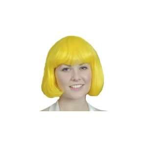  Just For Fun Bob Wig (With Fringe)   Bright Yellow Toys & Games
