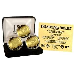   PHILLIES 3 COIN ROAD TO THE WORLD SERIES GOLD SET