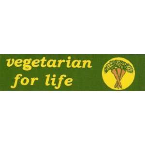  Vegetarian For Life   Mini Sticker 