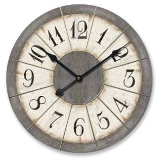   LARGE IRON WALL CLOCK WITH ROMAN NUMERALS:  Home & Kitchen