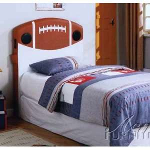  Twin Size Headboard with Speakers in Football Design