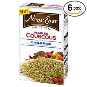 Near East Basil & Herb Pearled Couscous, 5 Ounce (Pack of 6)  