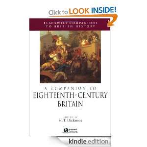 Companion to Eighteenth Century Britain (Blackwell Companions to 