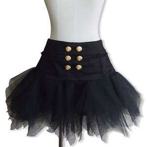 japanese fashion black miquri skirt  
