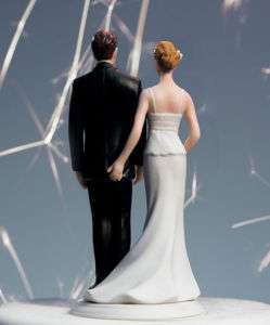 The Love Pinch Bridal Couple Wedding Cake Topper  