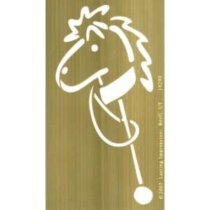  Brass 4x6 Embossing Template Stick Horse Arts, Crafts & Sewing