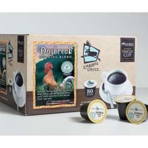 Caribou Daybreak Morning Blend Coffee K Cups   80ct  